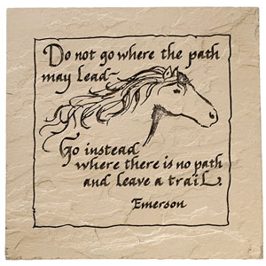 Horse Plaque - Emerson Saying