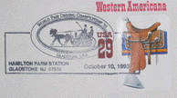 postal cover with equestrian theme